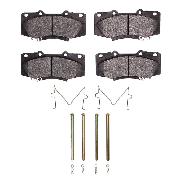 Ceramic Brake Pads & Hardware Kit, 2013-2015 Lexus/Toyota/Scion, Position: Front