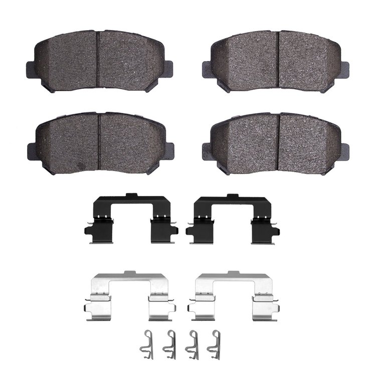 Ceramic Brake Pads & Hardware Kit, Fits Select Ford/Lincoln/Mercury/Mazda, Position: Front