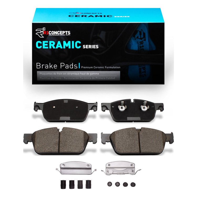 Ceramic Brake Pads & Hardware Kit, 2013-2019 Mercedes-Benz, Position: Front