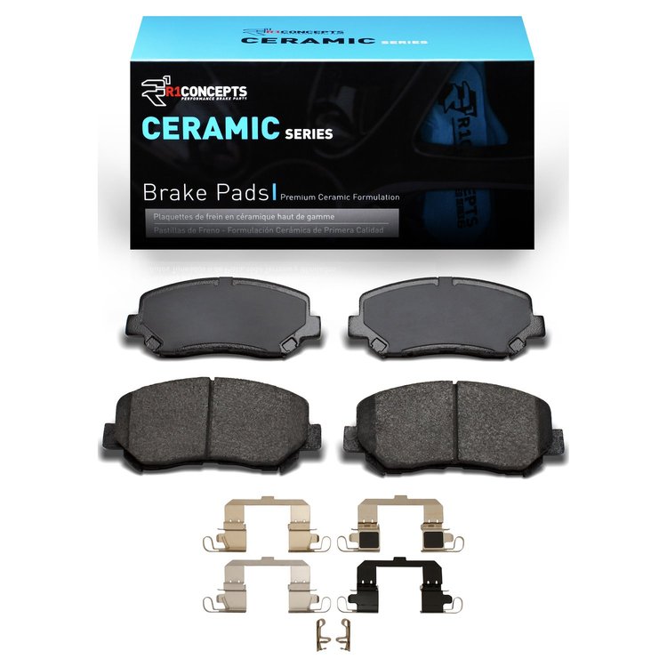 Ceramic Brake Pads & Hardware Kit, 2016-2017 Mopar, Position: Front