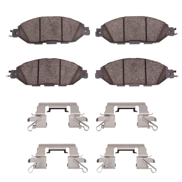 Ceramic Brake Pads & Hardware Kit, Fits Select Infiniti/Nissan, Position: Front