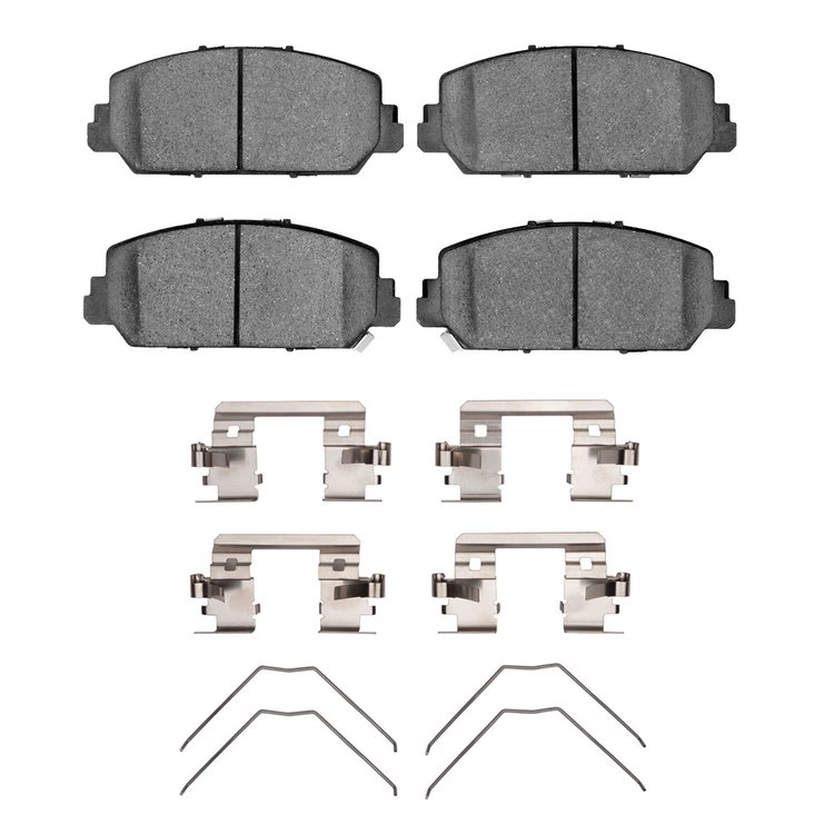 Ceramic Brake Pads & Hardware Kit, Fits Select Acura/Honda, Position: Front