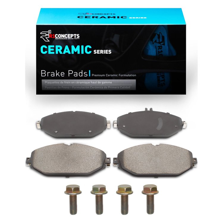 Ceramic Brake Pads & Hardware Kit, Fits Select Mercedes-Benz, Position: Front