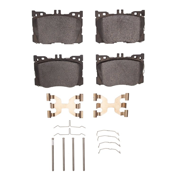 Ceramic Brake Pads & Hardware Kit, Fits Select Mercedes-Benz, Position: Front