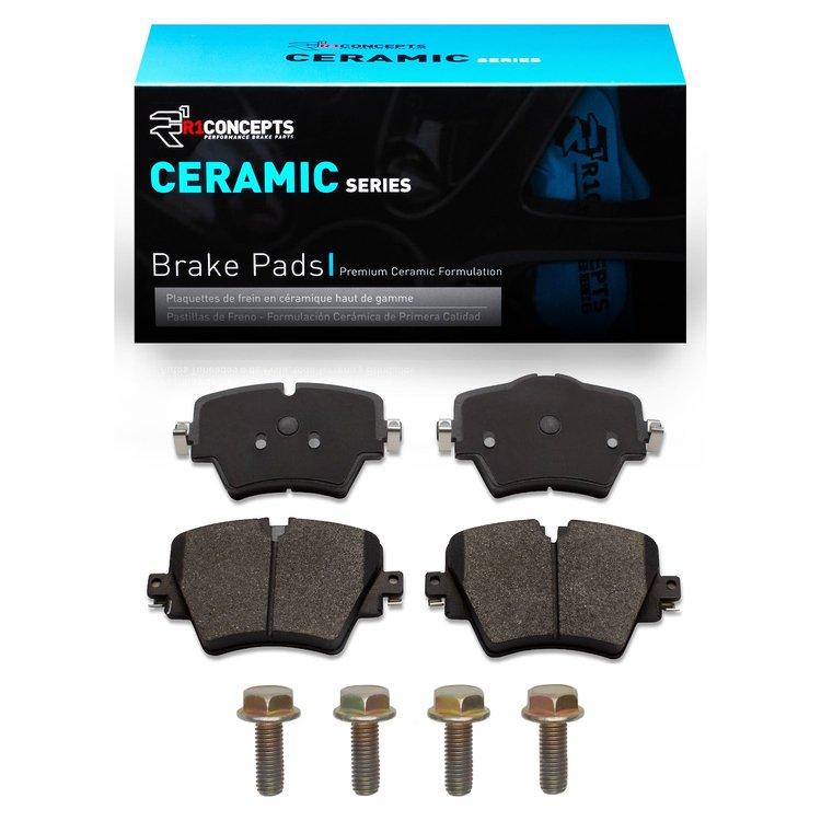 Ceramic Brake Pads & Hardware Kit, Fits Select Fits Multiple Makes/Models, Position: Front