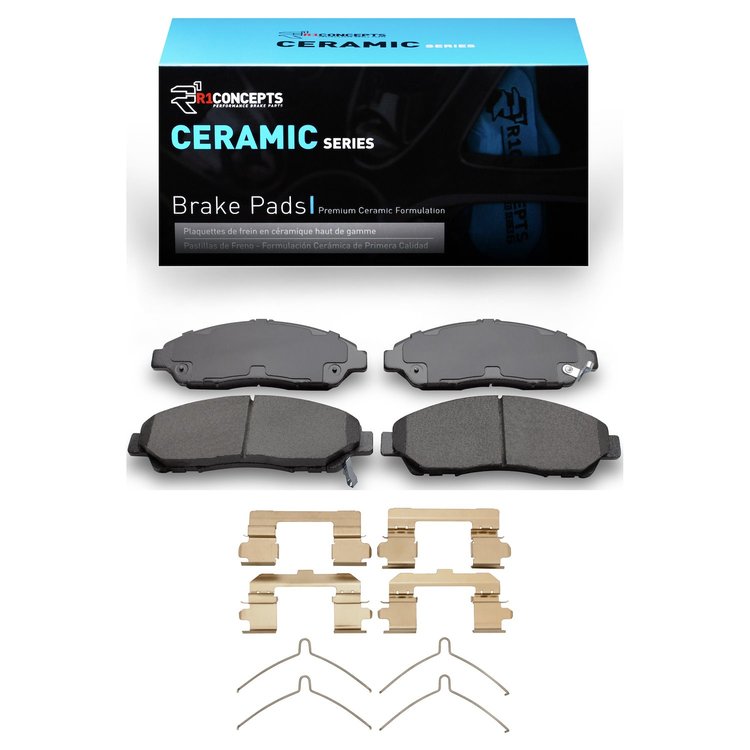 Ceramic Brake Pads & Hardware Kit, 2017-2020 GM, Position: Front