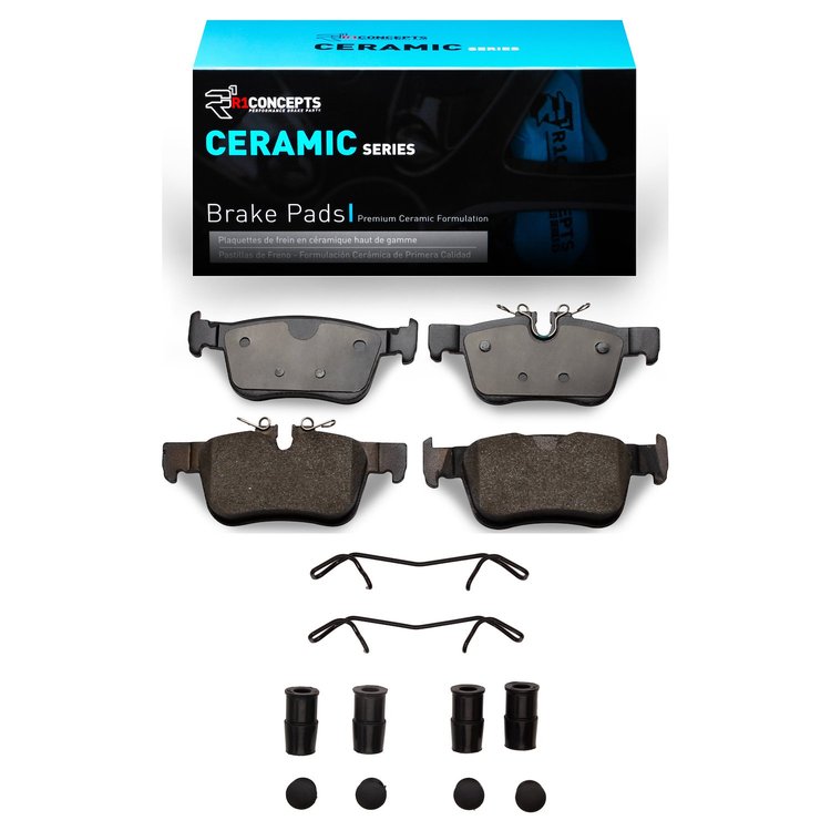 Ceramic Brake Pads & Hardware Kit, 2018-2020 Volvo, Position: Rear