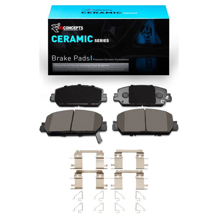 Ceramic Brake Pads & Hardware Kit, Fits Select Acura/Honda, Position: Front
