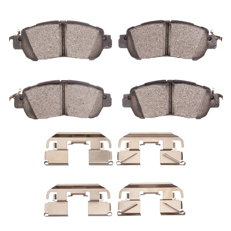Ceramic Brake Pads & Hardware Kit, Fits Select Infiniti/Nissan, Position: Front