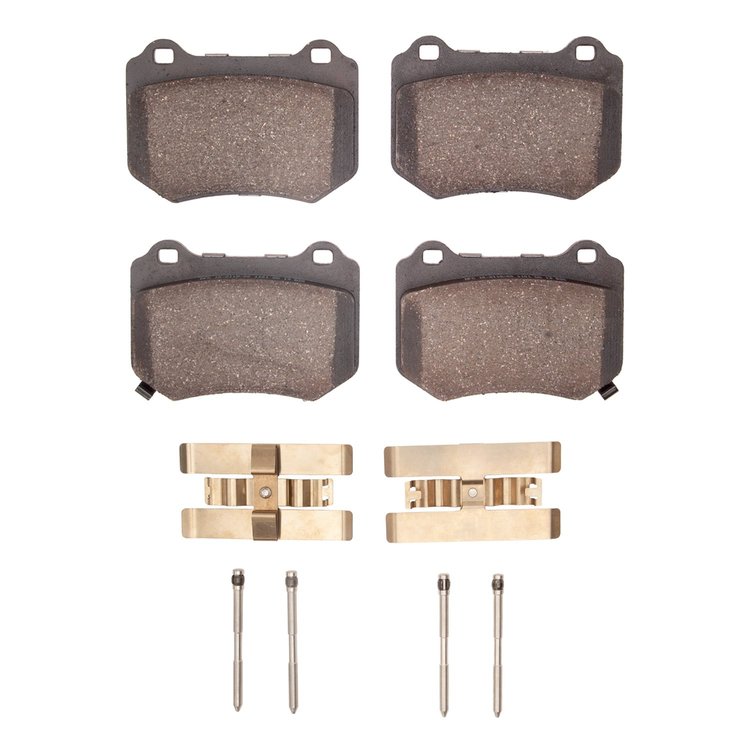 Ceramic Brake Pads & Hardware Kit, 2018-2021 Subaru, Position: Rear