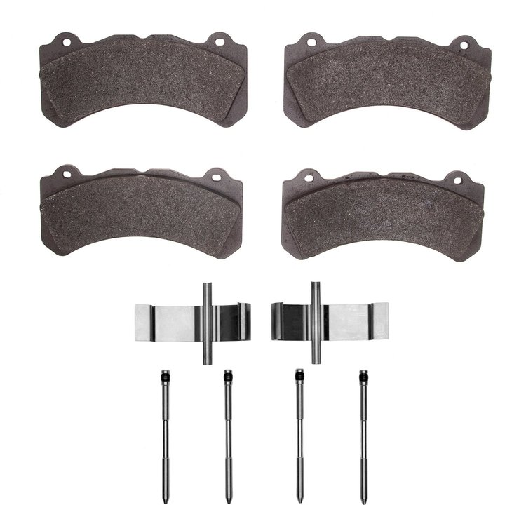Ceramic Brake Pads & Hardware Kit, Fits Select Volvo, Position: Front