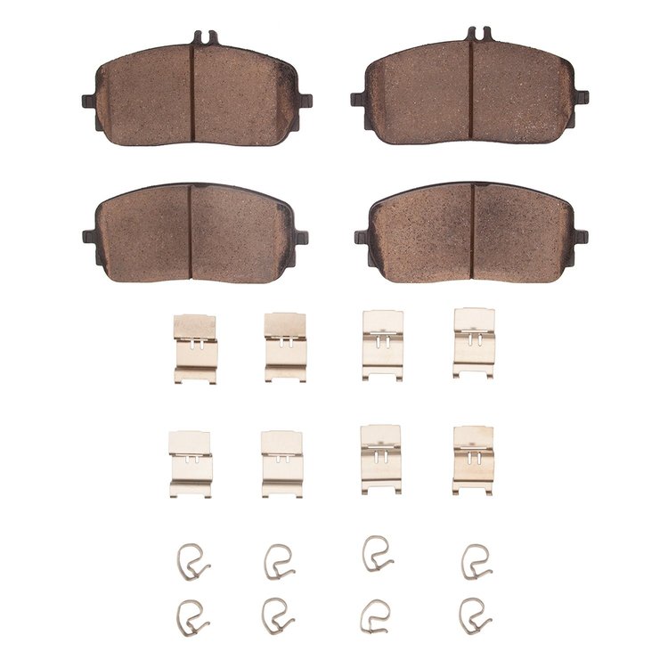 Ceramic Brake Pads & Hardware Kit, Fits Select Mercedes-Benz, Position: Front