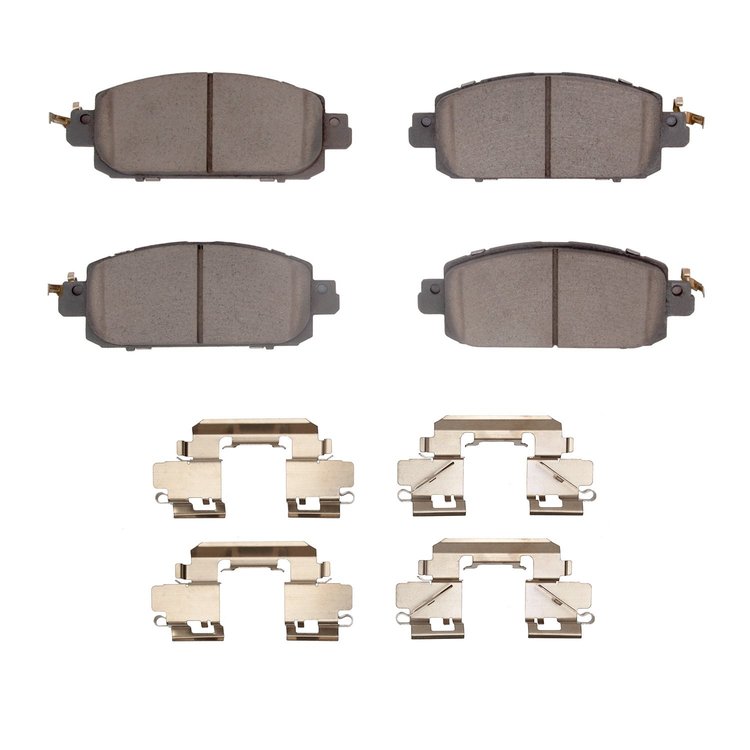 Ceramic Brake Pads & Hardware Kit, Fits Select Infiniti/Nissan, Position: Front