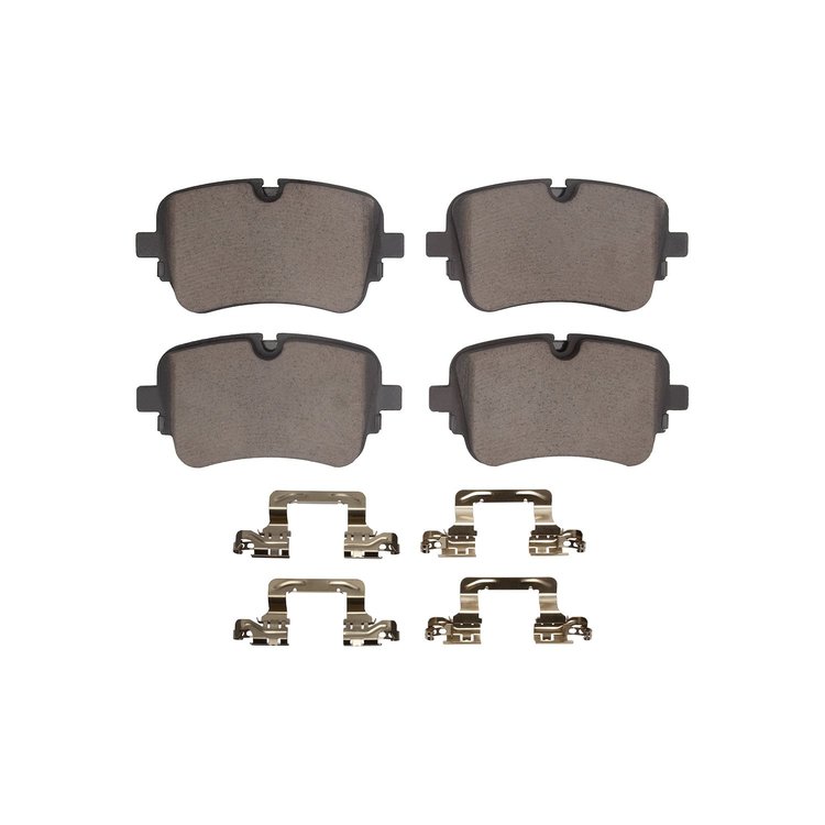 Ceramic Brake Pads & Hardware Kit, Fits Select Audi/Porsche/Volkswagen, Position: Rear