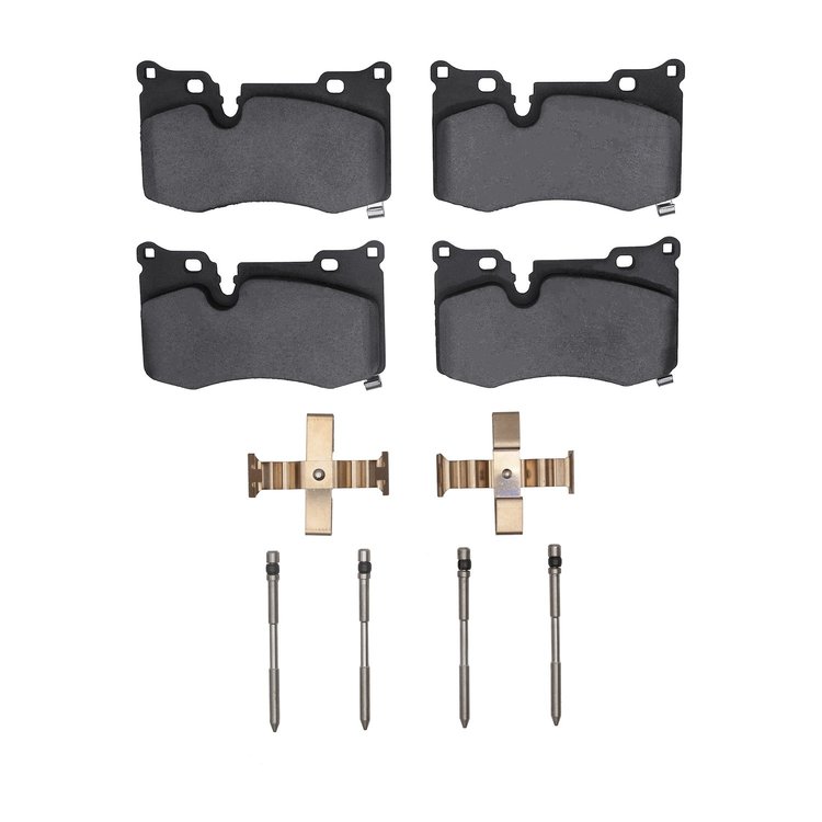 Ceramic Brake Pads & Hardware Kit, Fits Select GM, Position: Rear