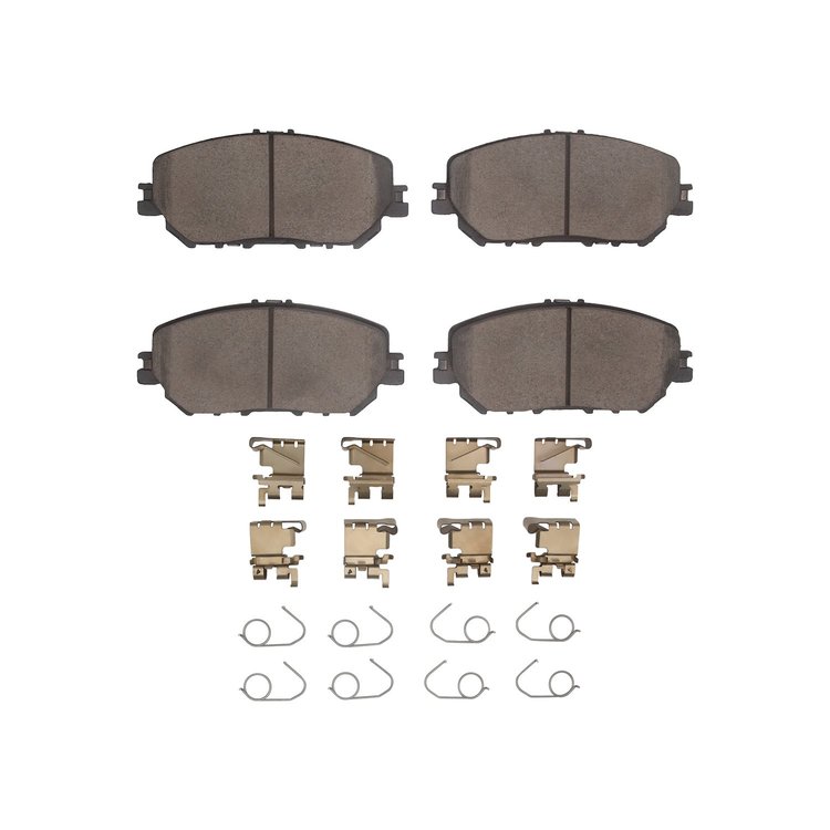 Ceramic Brake Pads & Hardware Kit, Fits Select Infiniti/Nissan, Position: Front