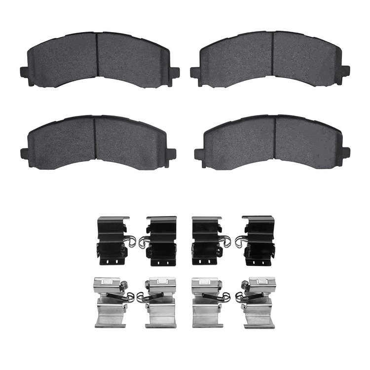 Ceramic Brake Pads & Hardware Kit, Fits Select Ford/Lincoln/Mercury/Mazda, Position: Front
