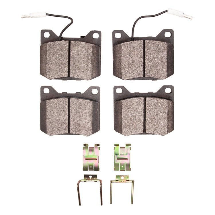 Semi-Metallic Brake Pads & Hardware Kit, 1969-1983 Peugeot, Position: Front
