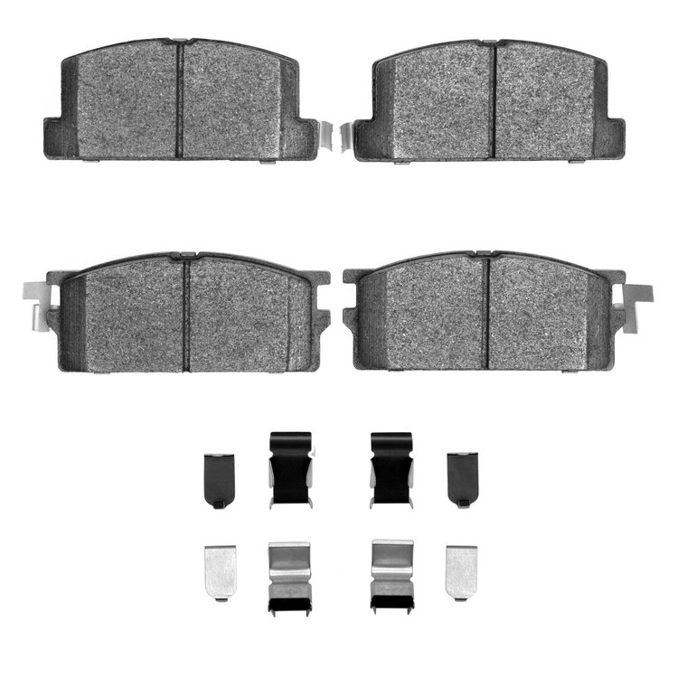 Semi-Metallic Brake Pads & Hardware Kit, 1981-1983 GM, Position: Front