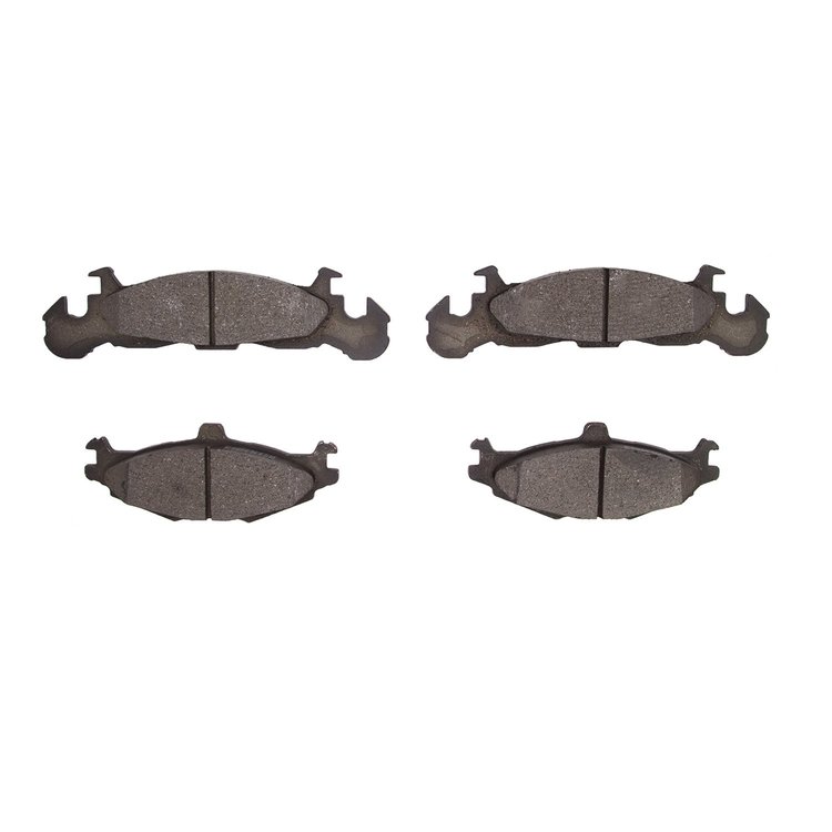 Semi-Metallic Brake Pads, 1984-1990 Mopar, Position: Front