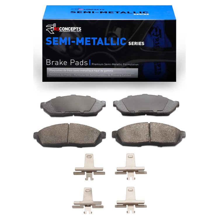 Semi-Metallic Brake Pads & Hardware Kit, 1980-1983 Acura/Honda, Position: Front