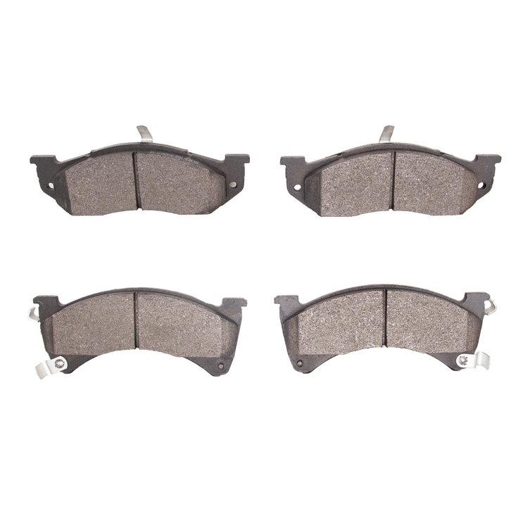 Semi-Metallic Brake Pads, 1988-1990 Mopar, Position: Front