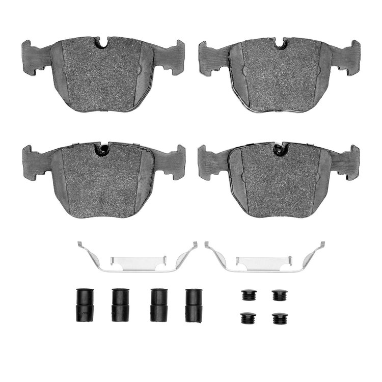 Semi-Metallic Brake Pads & Hardware Kit, 1995-2006 Fits Multiple Makes/Models, Position: Front