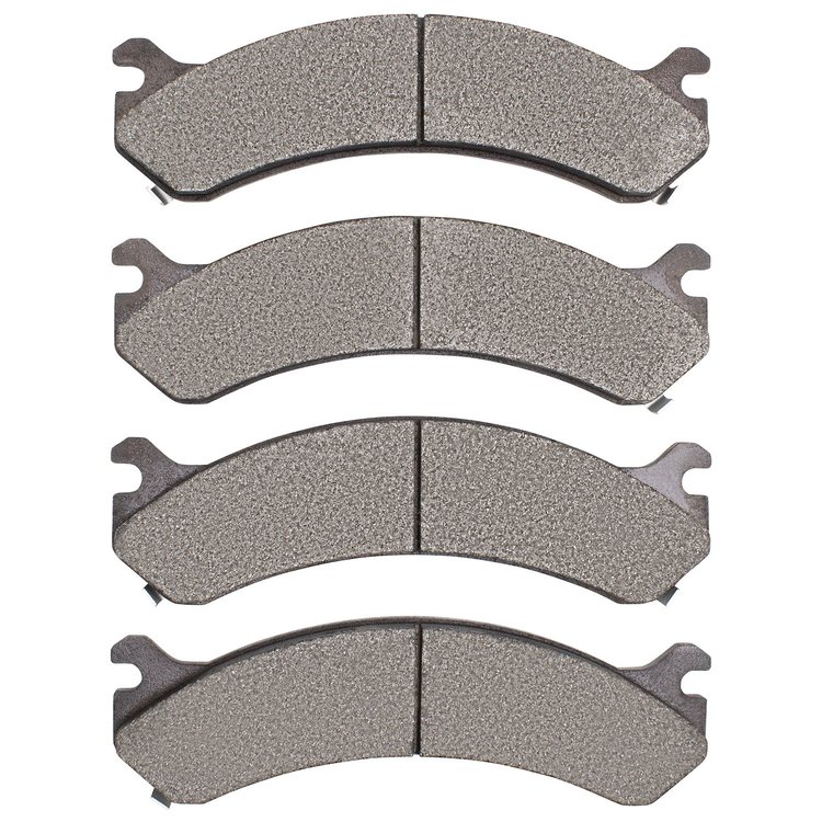 Semi-Metallic Brake Pads, 1999-2020 GM, Position: Front