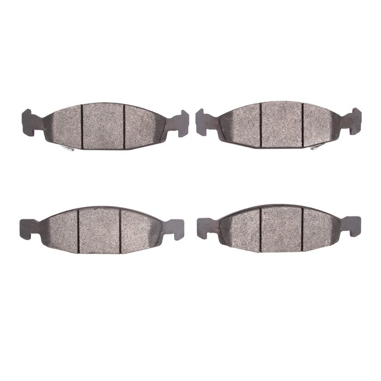 Semi-Metallic Brake Pads, 1999-2002 Mopar, Position: Front