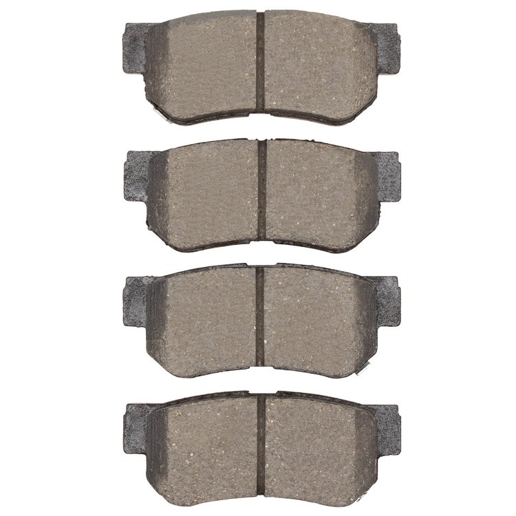 Semi-Metallic Brake Pads, 1999-2010 Kia/Hyundai/Genesis, Position: Rear
