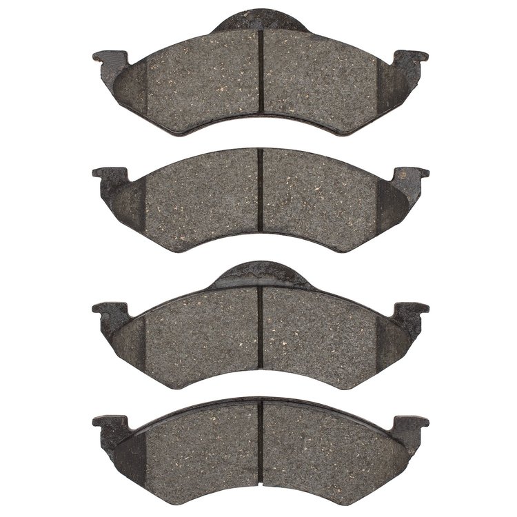 Semi-Metallic Brake Pads, 2000-2002 Mopar, Position: Front