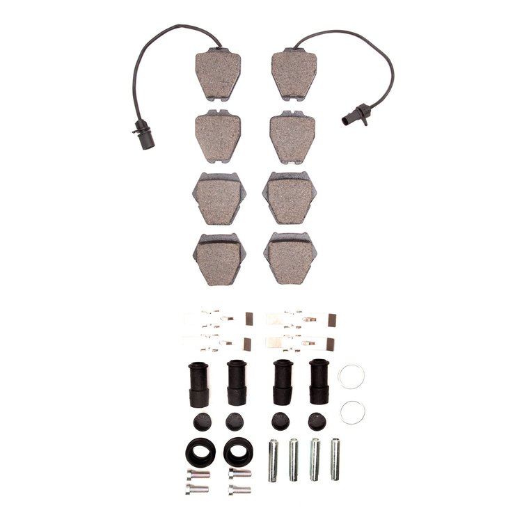 Semi-Metallic Brake Pads & Hardware Kit, 1999-2005 Audi/Porsche/Volkswagen, Position: Front