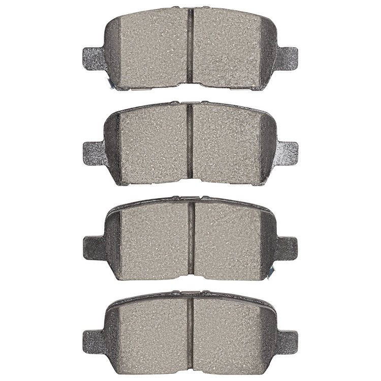 Semi-Metallic Brake Pads, 2004-2016 GM, Position: Rear