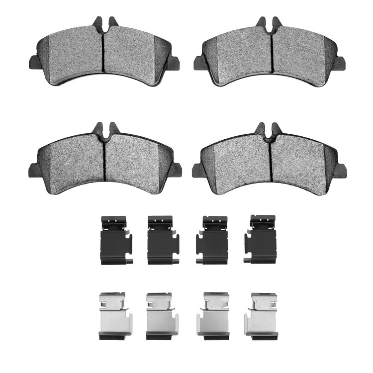 Semi-Metallic Brake Pads & Hardware Kit, 2006-2018 Fits Multiple Makes/Models, Position: Rear Right