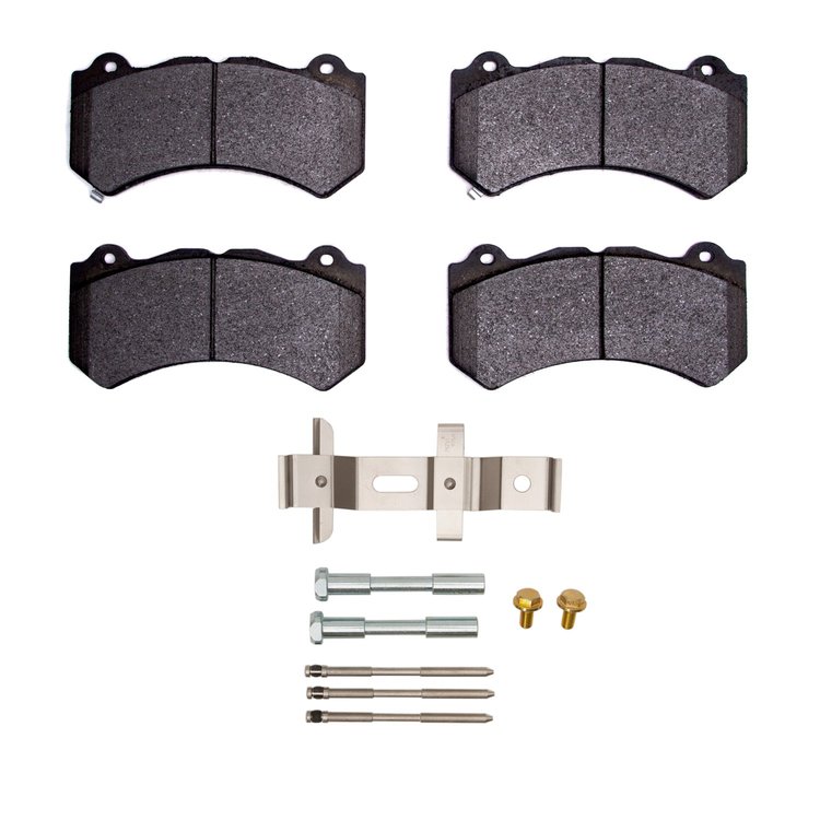 Semi-Metallic Brake Pads & Hardware Kit, Fits Select Fits Multiple Makes/Models, Position: Front