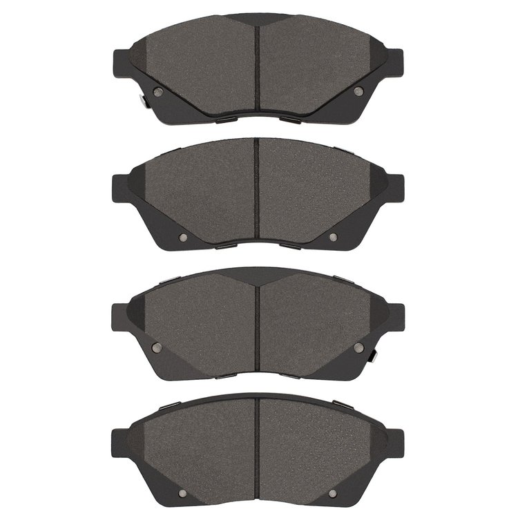 Semi-Metallic Brake Pads, 2010-2016 GM, Position: Front