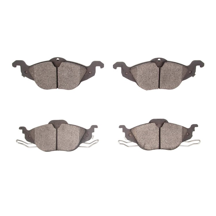 Semi-Metallic Brake Pads, 2000-2005 GM, Position: Front
