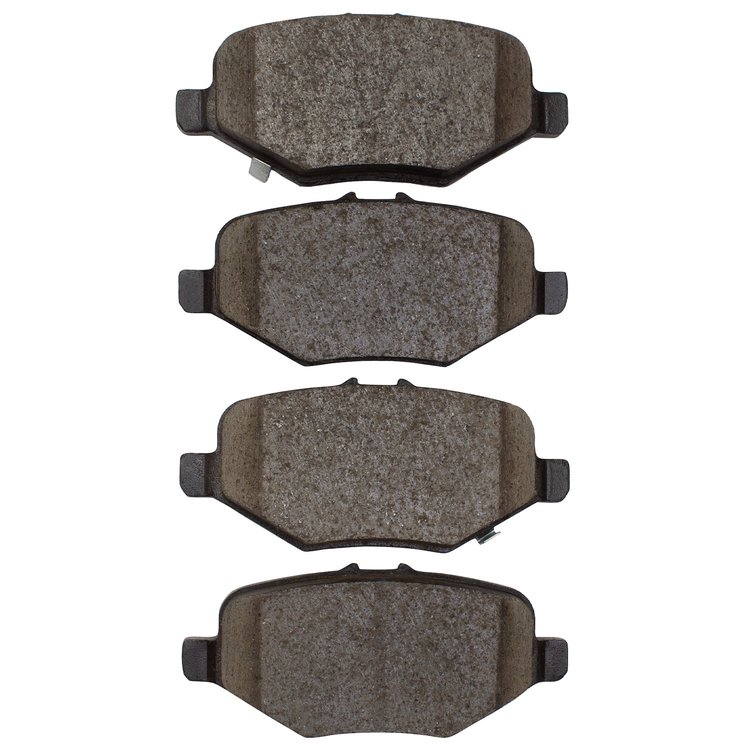 Semi-Metallic Brake Pads, 2013-2019 Ford/Lincoln/Mercury/Mazda, Position: Rear