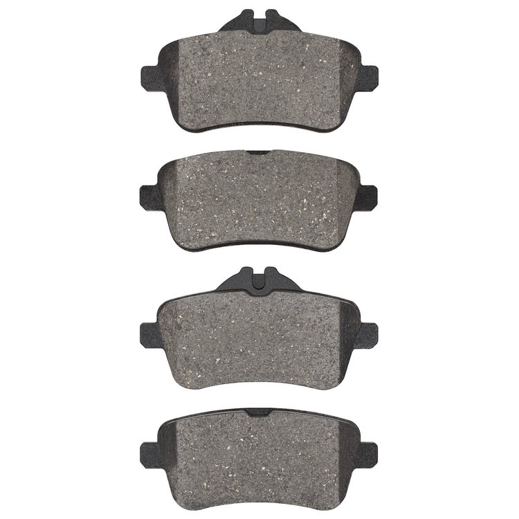 Semi-Metallic Brake Pads, 2012-2019 Mercedes-Benz, Position: Rear
