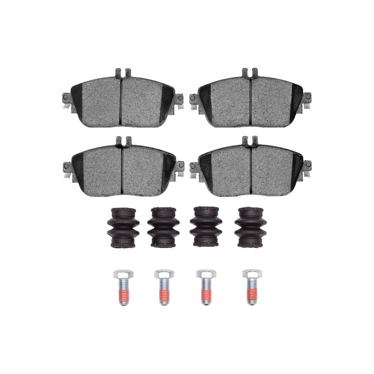 Semi-Metallic Brake Pads & Hardware Kit, 2012-2020 Fits Multiple Makes/Models, Position: Front
