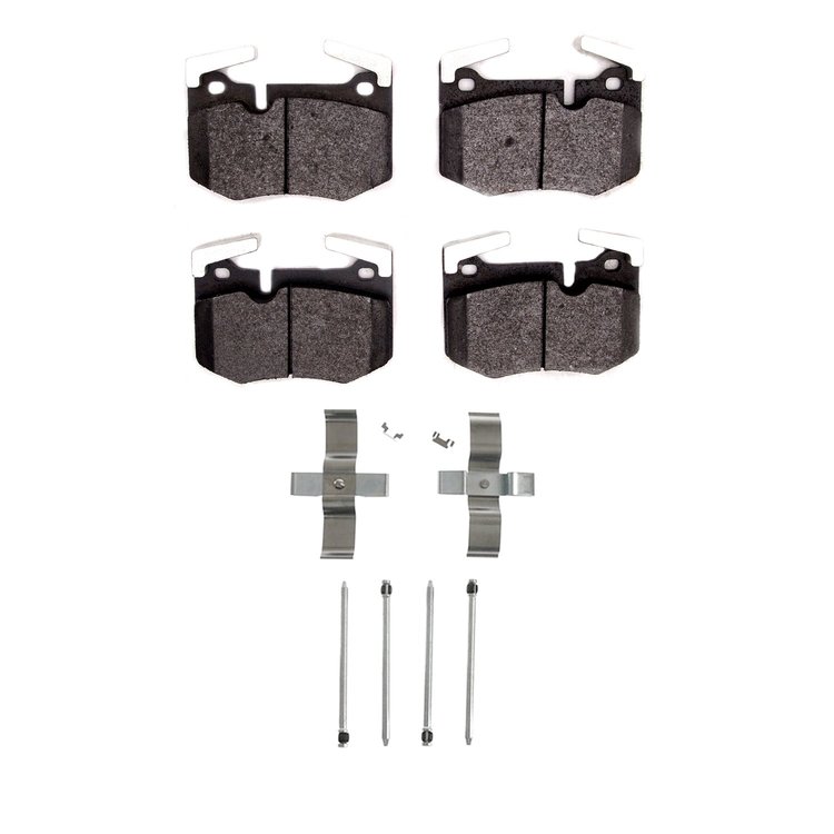 Semi-Metallic Brake Pads & Hardware Kit, Fits Select Lexus/Toyota/Scion, Position: Rear