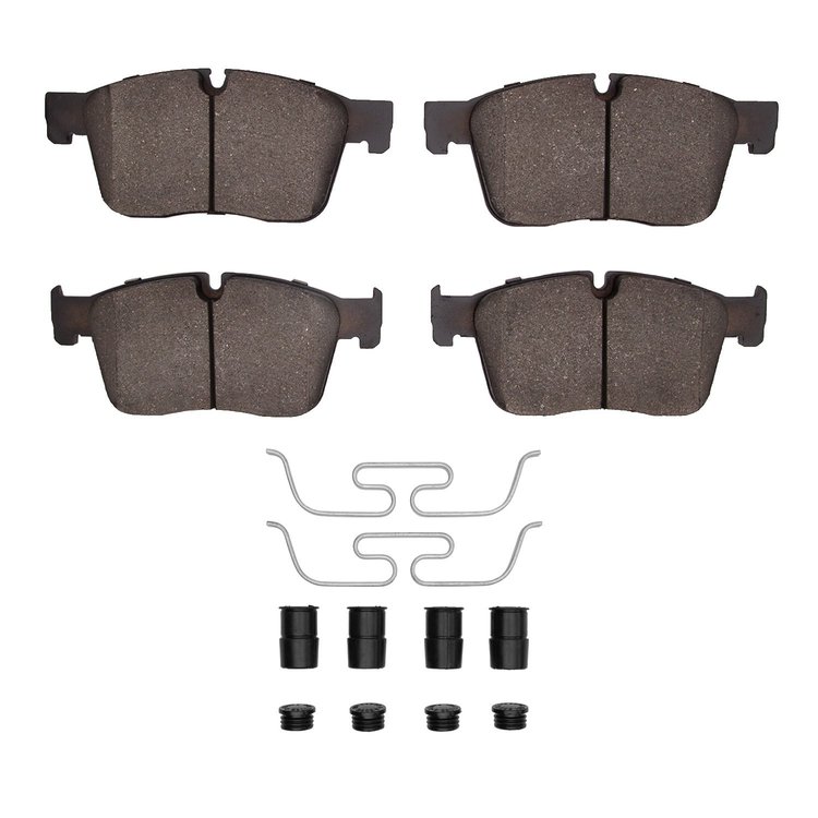 Semi-Metallic Brake Pads & Hardware Kit, Fits Select Fits Multiple Makes/Models, Position: Front