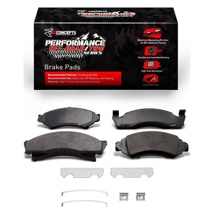 Performance Off-Road/Tow Brake Pads & Hardware Kit, 1973-1985 Fits Multiple Makes/Models, Position: Front