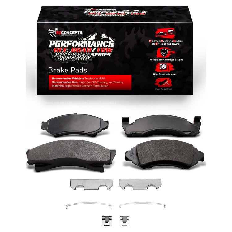 Performance Off-Road/Tow Brake Pads & Hardware Kit, 1972-1980 Fits Multiple Makes/Models, Position: Front