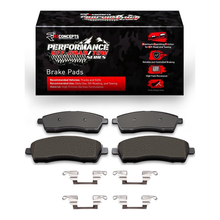 Performance Off-Road/Tow Brake Pads & Hardware Kit, 1999-2005 Ford/Lincoln/Mercury/Mazda, Position: Rear