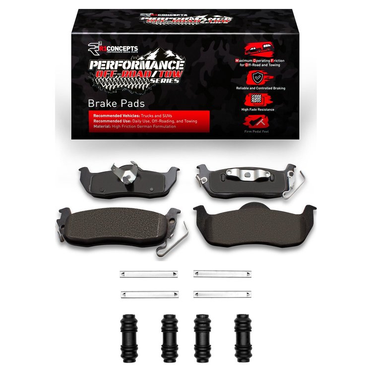 Performance Off-Road/Tow Brake Pads & Hardware Kit, 2004-2015 Infiniti/Nissan, Position: Rear