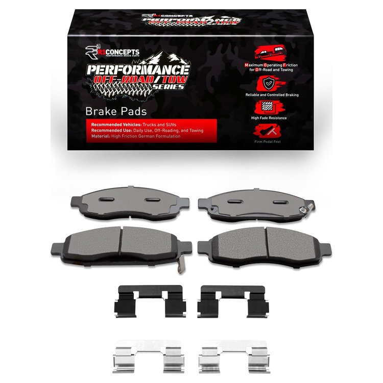 Performance Off-Road/Tow Brake Pads & Hardware Kit, 2004-2007 Infiniti/Nissan, Position: Front