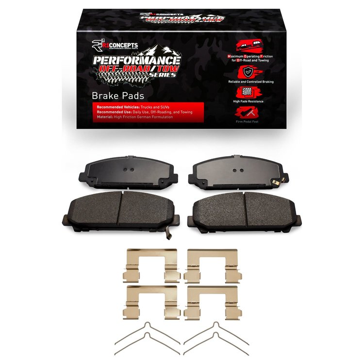 Performance Off-Road/Tow Brake Pads & Hardware Kit, Fits Select Infiniti/Nissan, Position: Front
