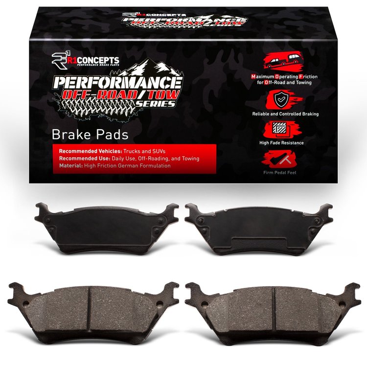 Performance Off-Road/Tow Brake Pads, 2012-2020 Ford/Lincoln/Mercury/Mazda, Position: Rear