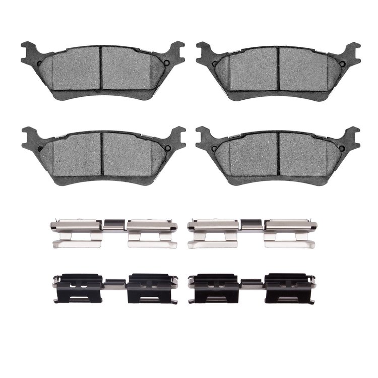 Performance Off-Road/Tow Brake Pads & Hardware Kit, 2012-2020 Ford/Lincoln/Mercury/Mazda, Position: Rear